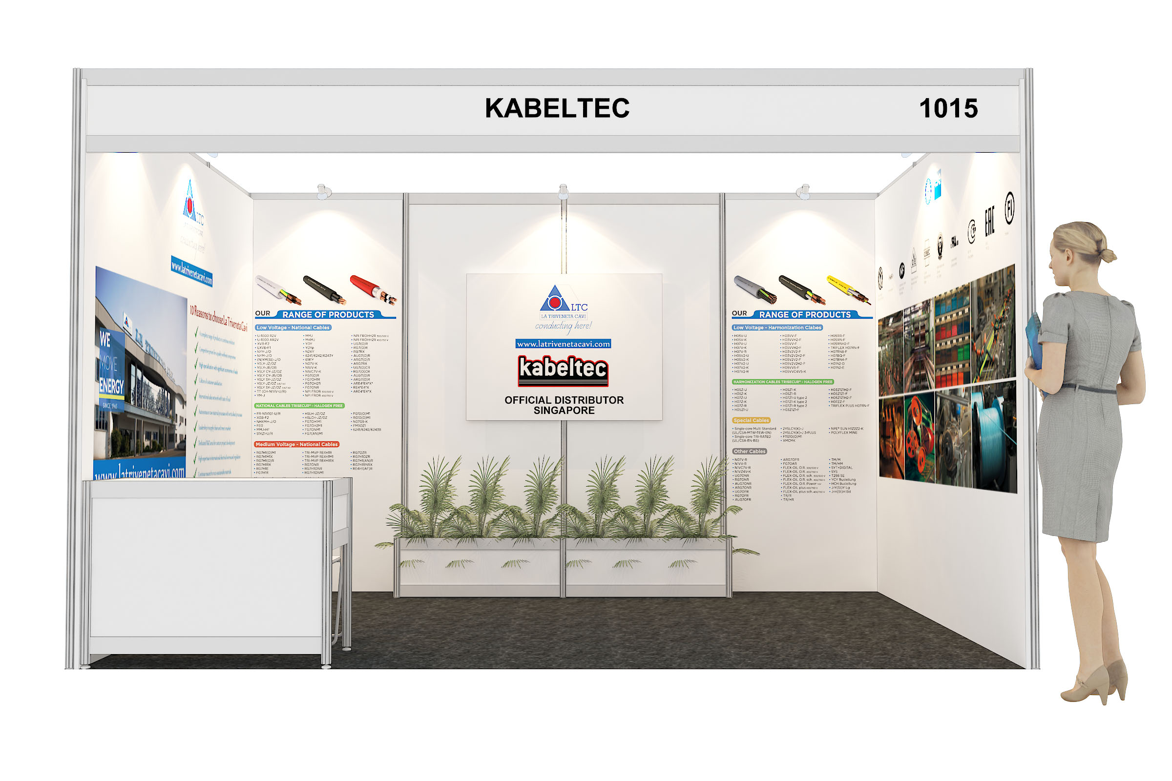 Stand Kabeltec fiera EPRE 2017 in Malesia
